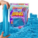 3 Lbs of Stretchable, Expandable, Moldable Cloud Slime, Non Stick, Slimy Play Sand in A Resealable Bag, Blue- A Sensory Activity, Light Blue, 3lb