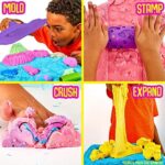 3 Lbs of Stretchable, Expandable, Moldable Cloud Slime, Non Stick, Slimy Play Sand in A Resealable Bag, Pink- A Sensory Activity