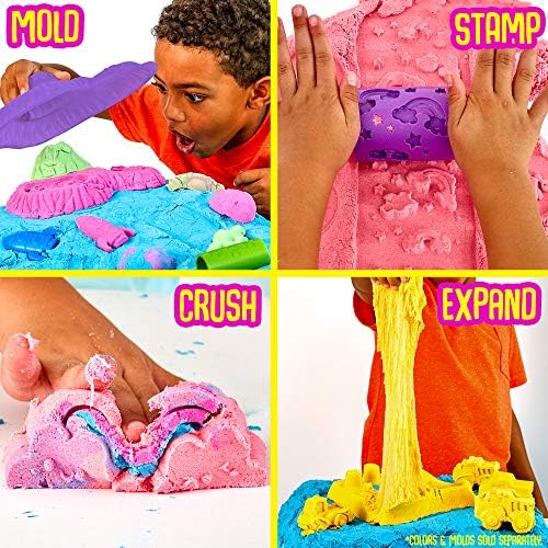 3 Lbs of Stretchable, Expandable, Moldable Cloud Slime, Non Stick, Slimy Play Sand in A Resealable Bag, Pink- A Sensory Activity