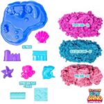 Magical Mermaid, 3 Pounds of SlimySand in 3 Colors (Purple, Blue Glitter & Pink),7 3D Molds & More! Reusable Box. Super Stretchy & Moldable Cloud Slime, Great For Tactile Fun, Multi