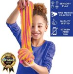 SLIMYGLOOP Value Pack by Horizon Group USA, Includes Over 3 lbs. of Stretchable, Expandable, Moldable, Non-Stick Slimy Play Sand in Resealable Bags, 10